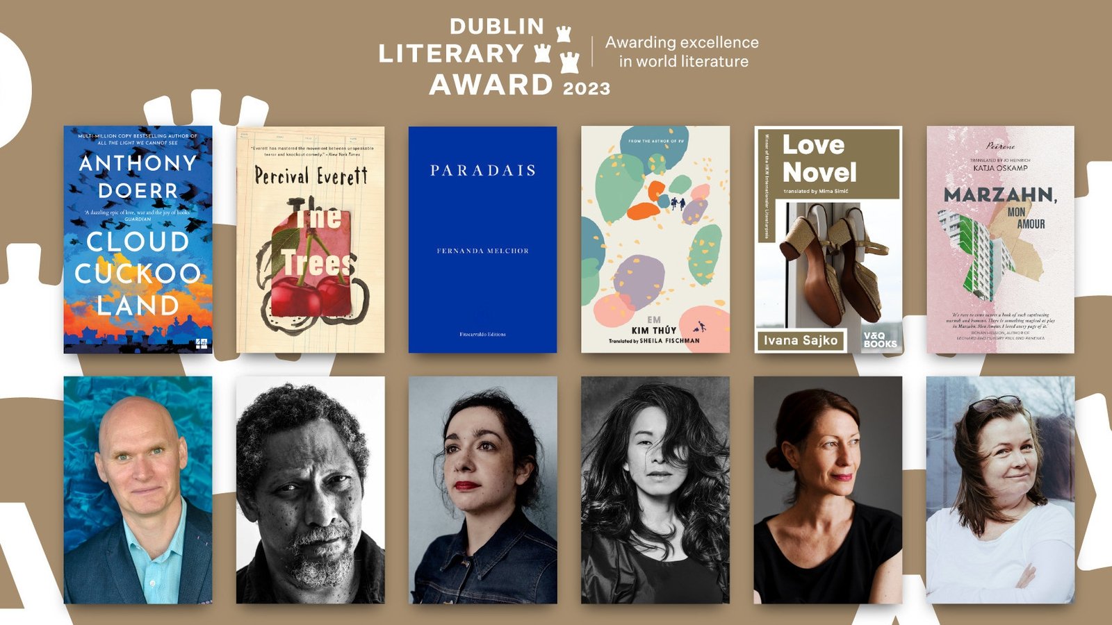 Shortlist announced for 2023 Dublin Literary Award