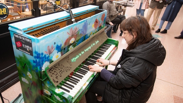 The piano is located in the Longford Shopping Centre