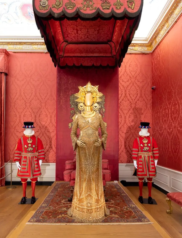 The Peter Dundas ensemble worn by Beyonce for the Grammys 2017 (Historic Royal Palaces/Peter Dundas for DUNDAS/PA)