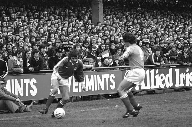 Ireland v France in World Cup Qualifier (1977)