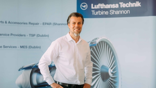 Michael Malewski, CEO of Lufthansa Technik Turbine Shannon.
