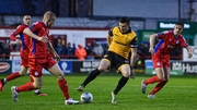 Patrick McEleney of Derry City in action against Shels' Gavin Molloy