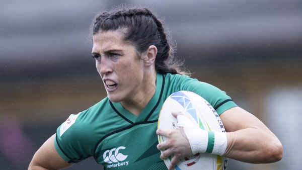 Amee-Leigh Murphy Crowe ran in a couple of tries for the Irish against Brazil