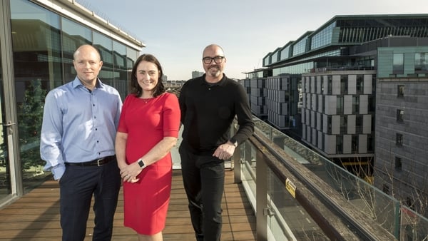 Azets Ireland CEO Neil Hughes, Azets Ireland tax partner Alma O'Brien and Azets Group CEO Chris Horne