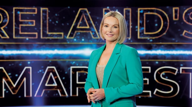 Claire Byrne on Ireland's Smartest. Picture: Andres Poveda.
