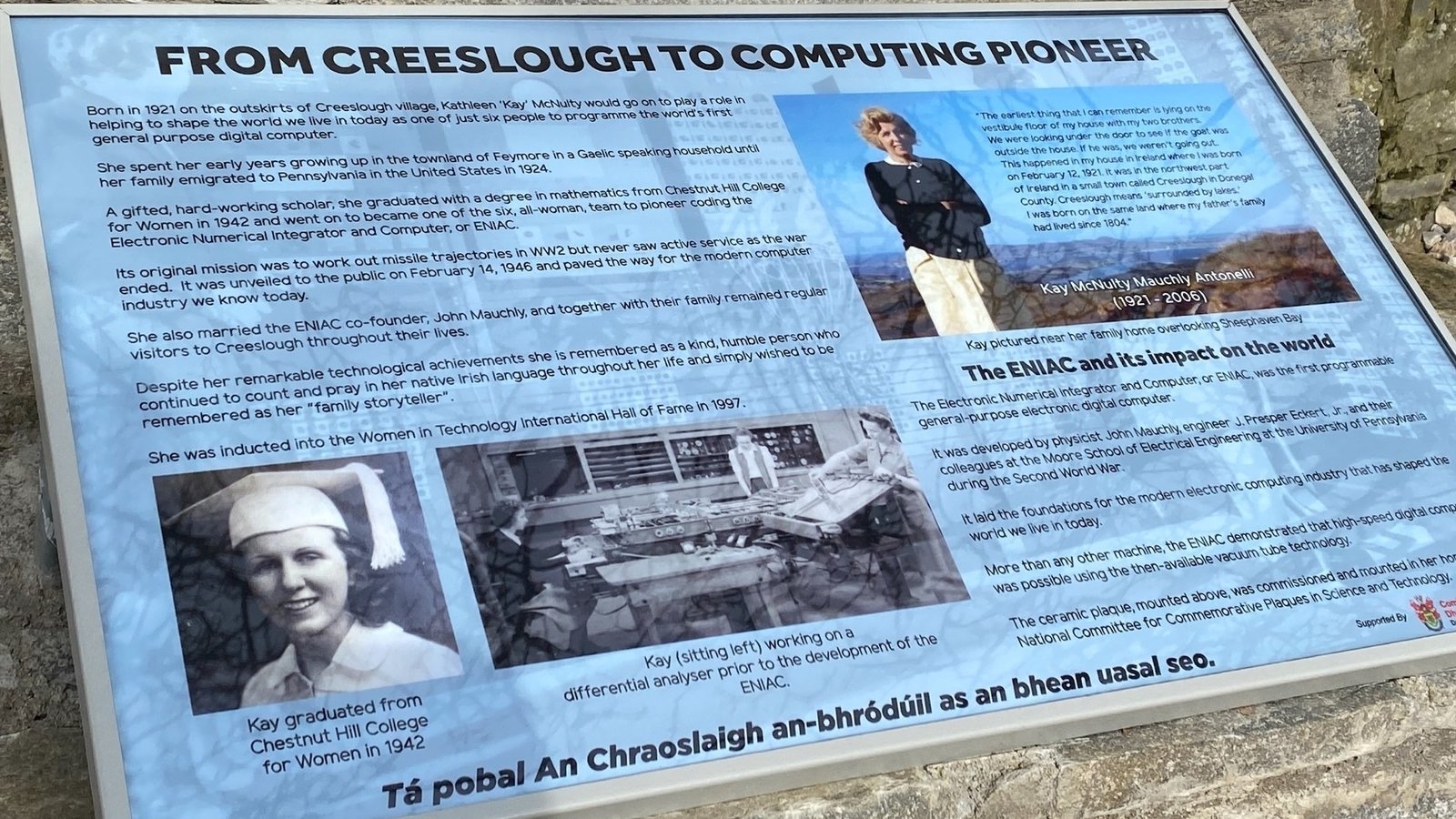 Donegal community honors pioneering programmer Donegal community honors pioneering programmer