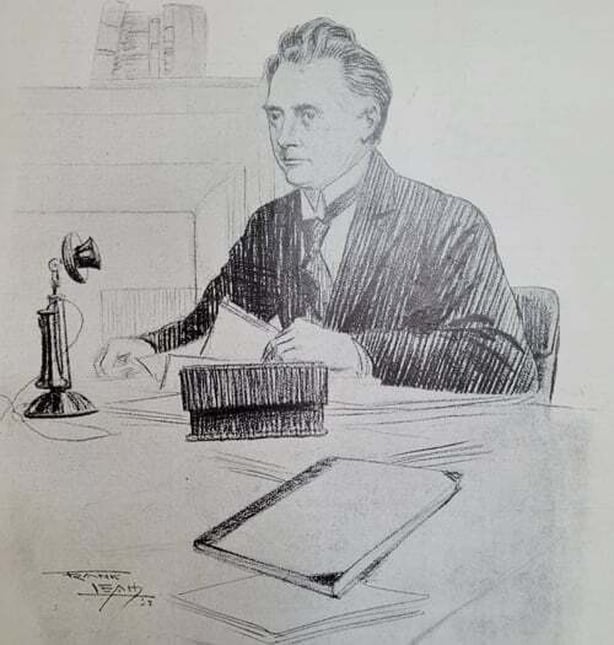 Mr William Cosgrave, now President of the Executive Council, pictured on the front of Irish Life in May 1922 when he was Minister of Local Government in the Provisional administration Photo: Irish Life, May 5 1922