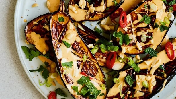 Sticky aubergine and peanut salad from You Can Cook This!