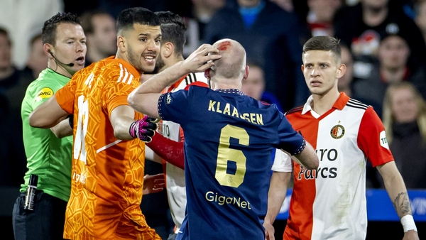Left bleeding after the incident, the Netherlands international was ultimately unable to continue