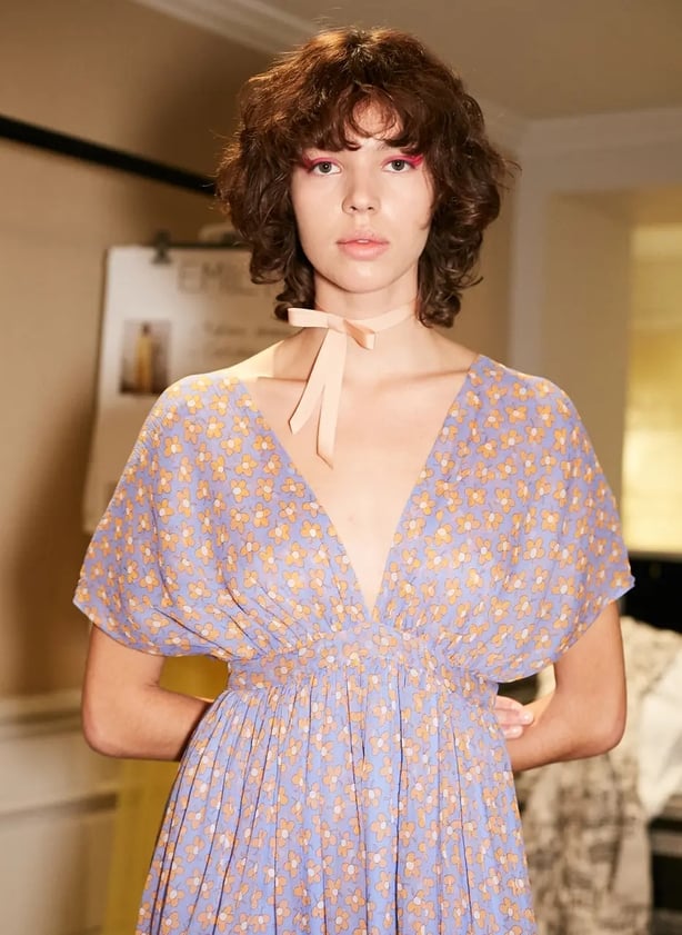 A model backstage at Paul & Joe SS23 (Paul & Joe/PA)