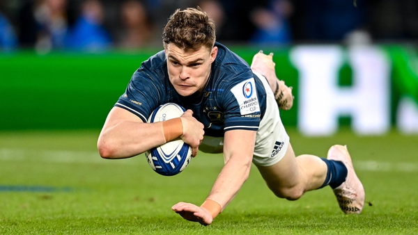 Ringrose scored two tries in his first game back from injury