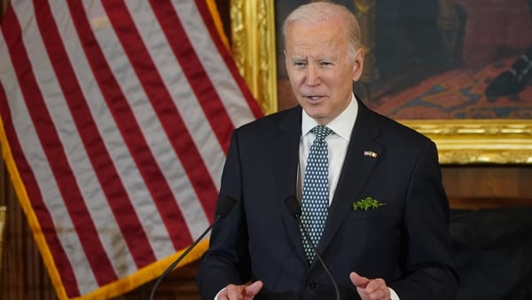 Joe Biden is set to give an address at Ulster University's new Belfast campus on Wednesday