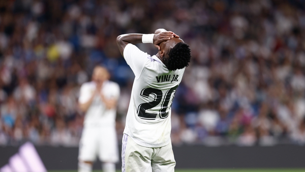 Vinicius Junior of Real Madrid during the loss to Villareal