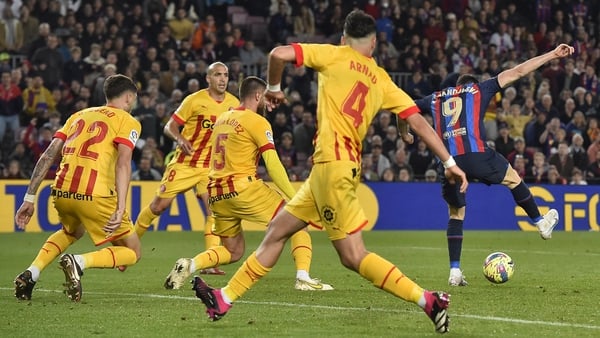 Robert Lewandowski looked to get creative but Barca couldn't make the breakthrough