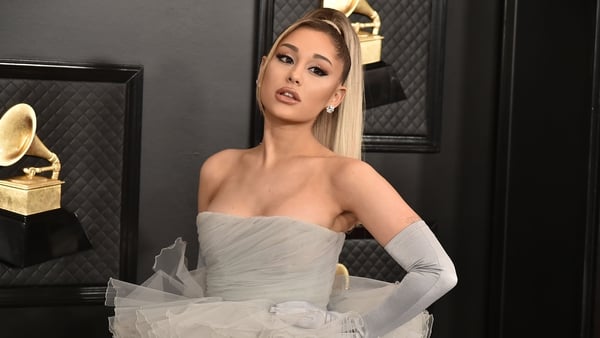 Ariana Grande (pictured at the Grammys in January 2020) - 