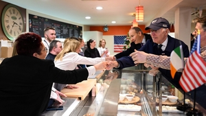 Speaking in a deli in Dundalk, Mr Biden reportedly said: 'I don't know why the hell my ancestors left. It's beautiful here'