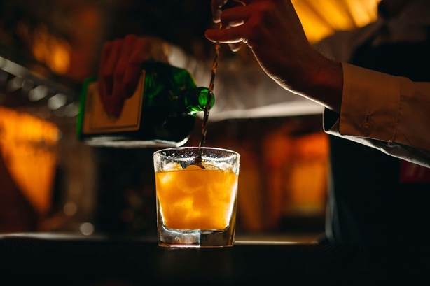 making cocktail