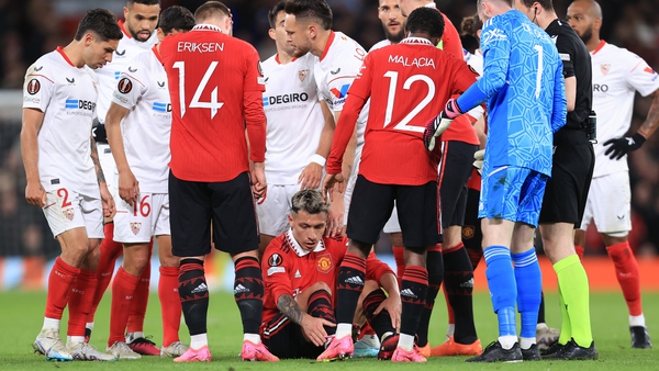 Martinez suffered the injury against Sevilla