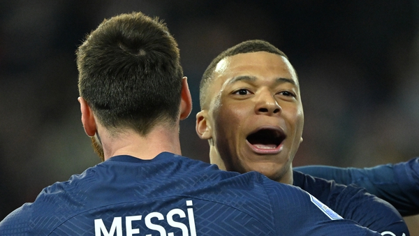 Mbappe and Messi combined for PSG's third goal