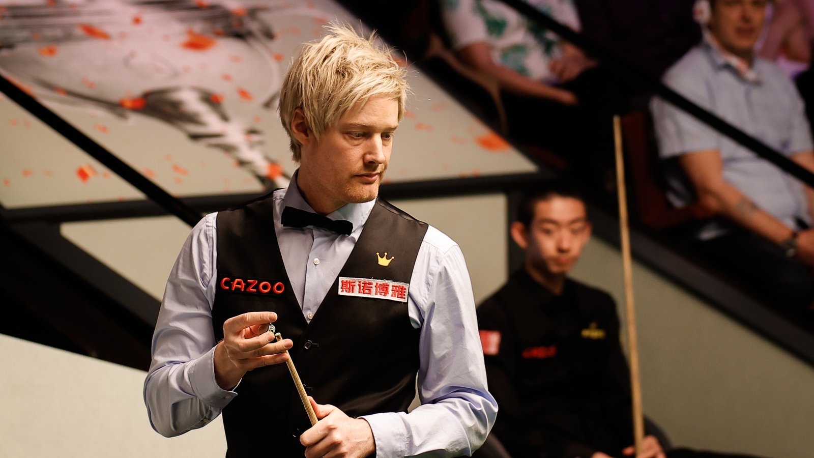 Robertson storms past Wu to advance at the Crucible