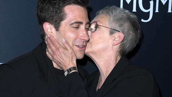 Jake Gyllenhaal and Jamie Lee Curtis at the Los Angeles premiere of Guy Ritchie's The Covenant