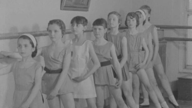 Young dancers at the Irish Ballet Company studios in Cork (1963)