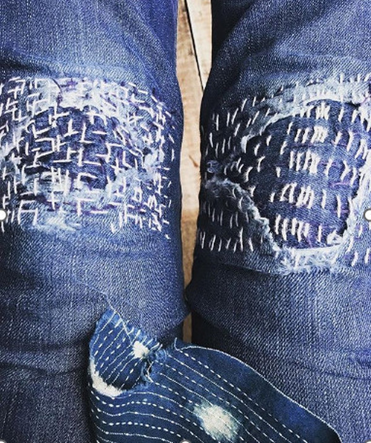 Crotch Blowout and Bobby knits - Repair and Upcycle your clothes