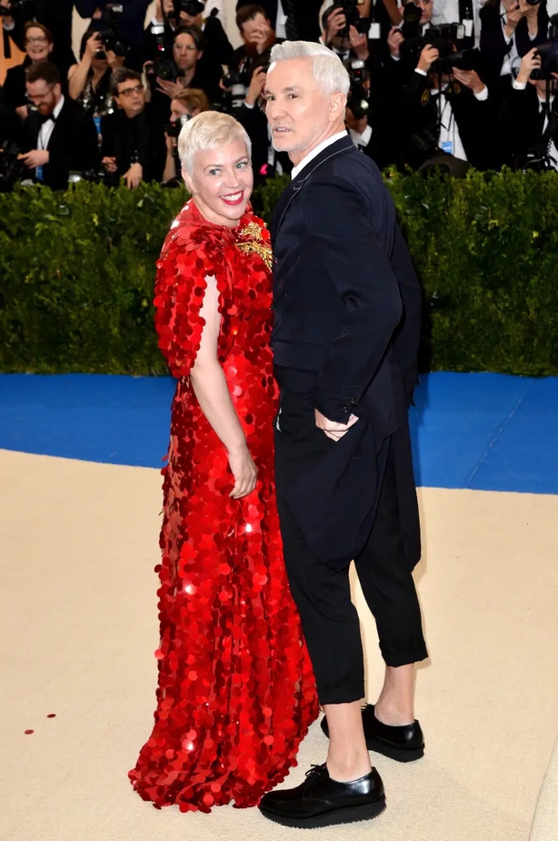 Luhrmann with his wife Catherine Martin at the Met Gala (PA)