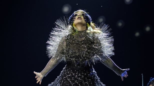 Bjork performs at The 2023 Coachella Valley Music And Arts Festival on April 16, 2023