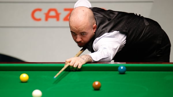 Luca Brecel is the first player through to this year's Crucible quarter-finals