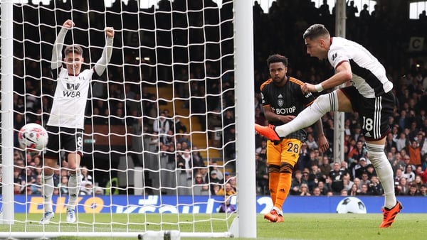 Andreas Pereira scores Fulham's second goal