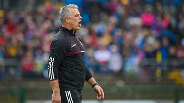 Padraic Joyce reacts after Galway's win in Hyde