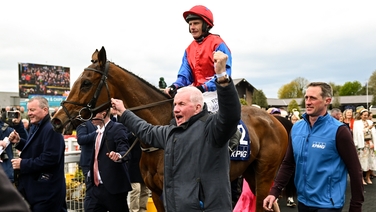 Facile Vega wins at the Punchestown Festival