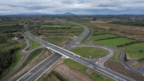 The dual carriageway being opened today extends from a new N5 roundabout at Turlough, to the Westport Road (Pic: Mayo County Council)