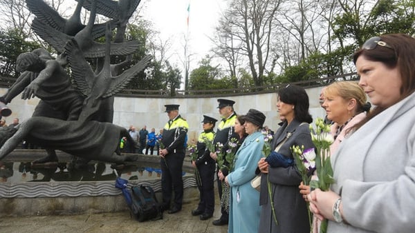Last year's ceremony in the Garden of Remembrance, Dublin, to mark Workers' Memorial Day