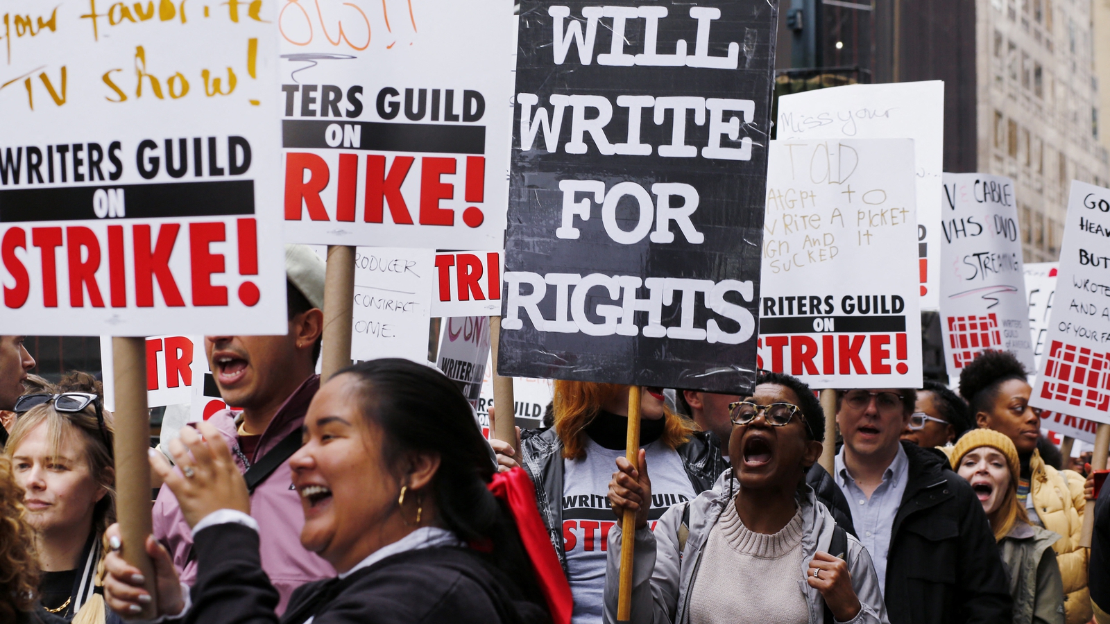 Hollywood writers go on strike