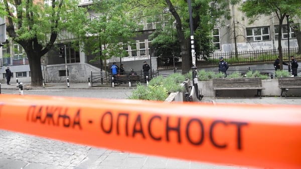 Today's shooting happened at an elementary school in the Serbian capital, Belgrade