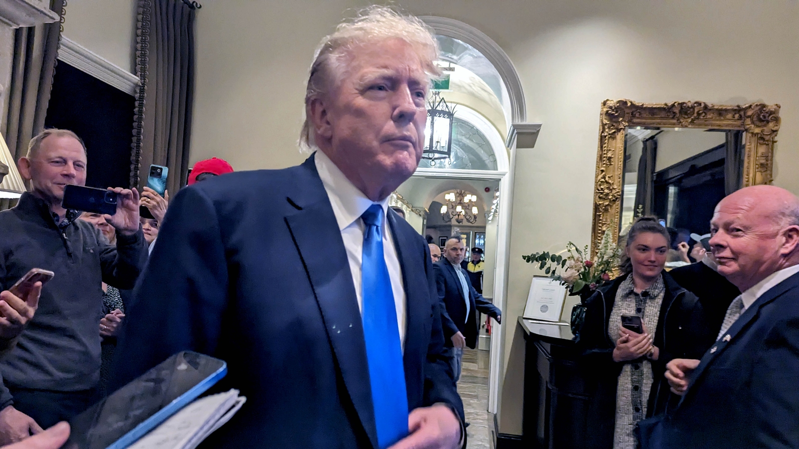 Donald Trump spending second day in Doonbeg