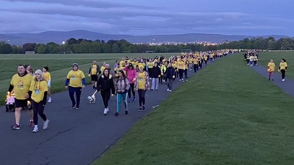 Up to 10,000 people attended the Darkness Into Light event in Phoenix Park, Dublin