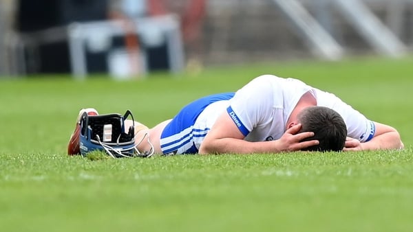 Waterford's Stephen Bennett after taking a blow to the head in his county's recent defeat to Limerick