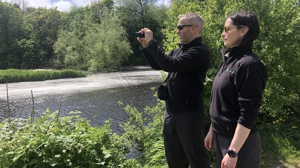 Fishery protection officers David McInerney and Jane Gilleran