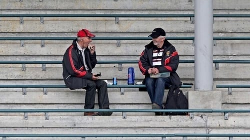 Tay and sandwiches: Down supporters prepare for a day out at the National Football League in Wexford Park in January 2015. Photo: Donall Farmer/Inpho via Getty Images