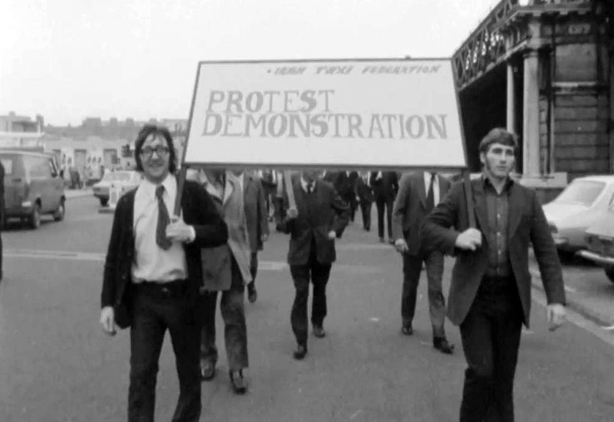Taxi Strike in Dublin (1973)