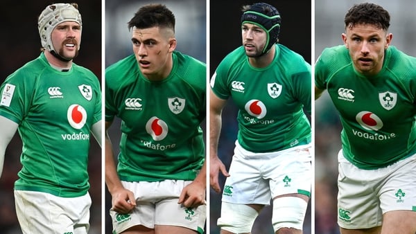 Mack Hansen, Dan Sheehan, Caelan Doris and Hugo Keenan have all been nominated for the Bank of Ireland Men's XVs Players' Player of the Year