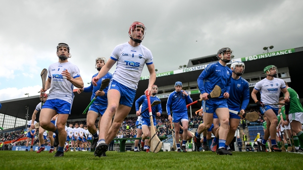 The Waterford players before the Munster round-robin defeat to Limerick at FBD Semple Stadium