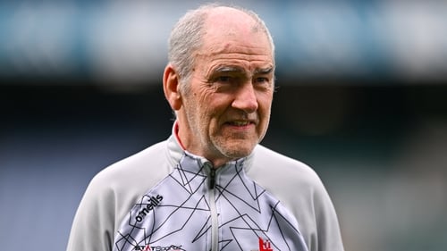 Mickey Harte spent 18 seasons as Tyrone boss before taking over in Louth in November 2020