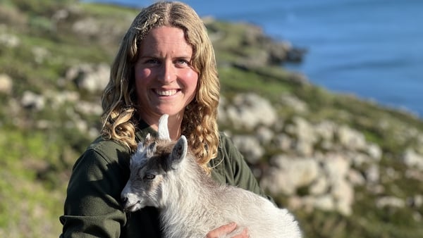 Melissa Jueken is the goatherder at Howth Head