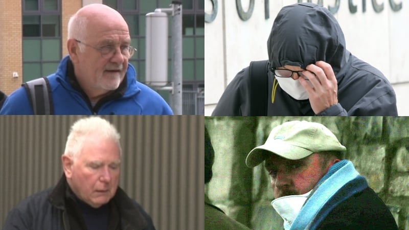 Clockwise from top left: Harry Cassidy, Paul Lavery, John Whyte and John Mulholland