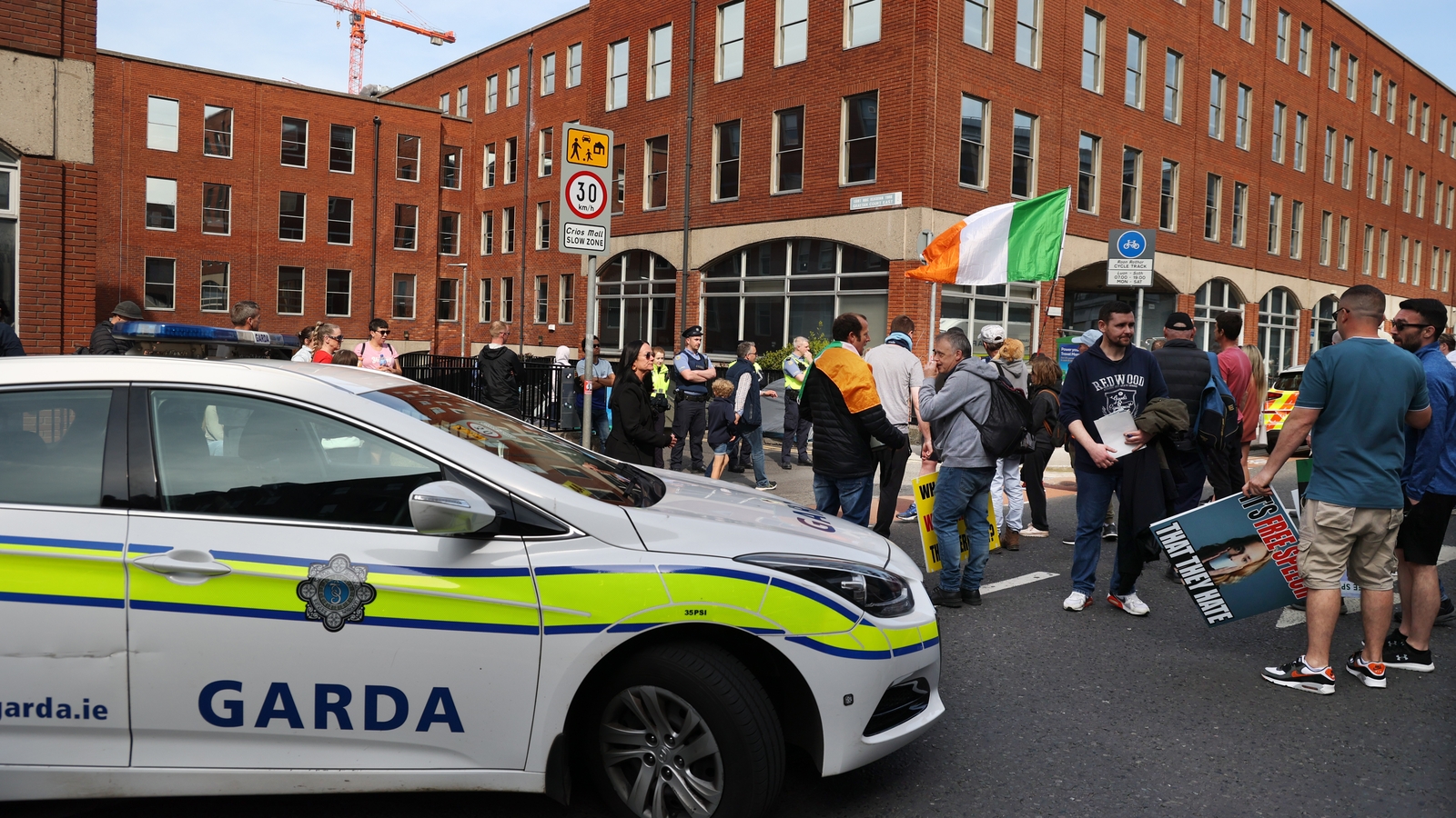 Further Anti-immigration Protest In Dublin City Centre