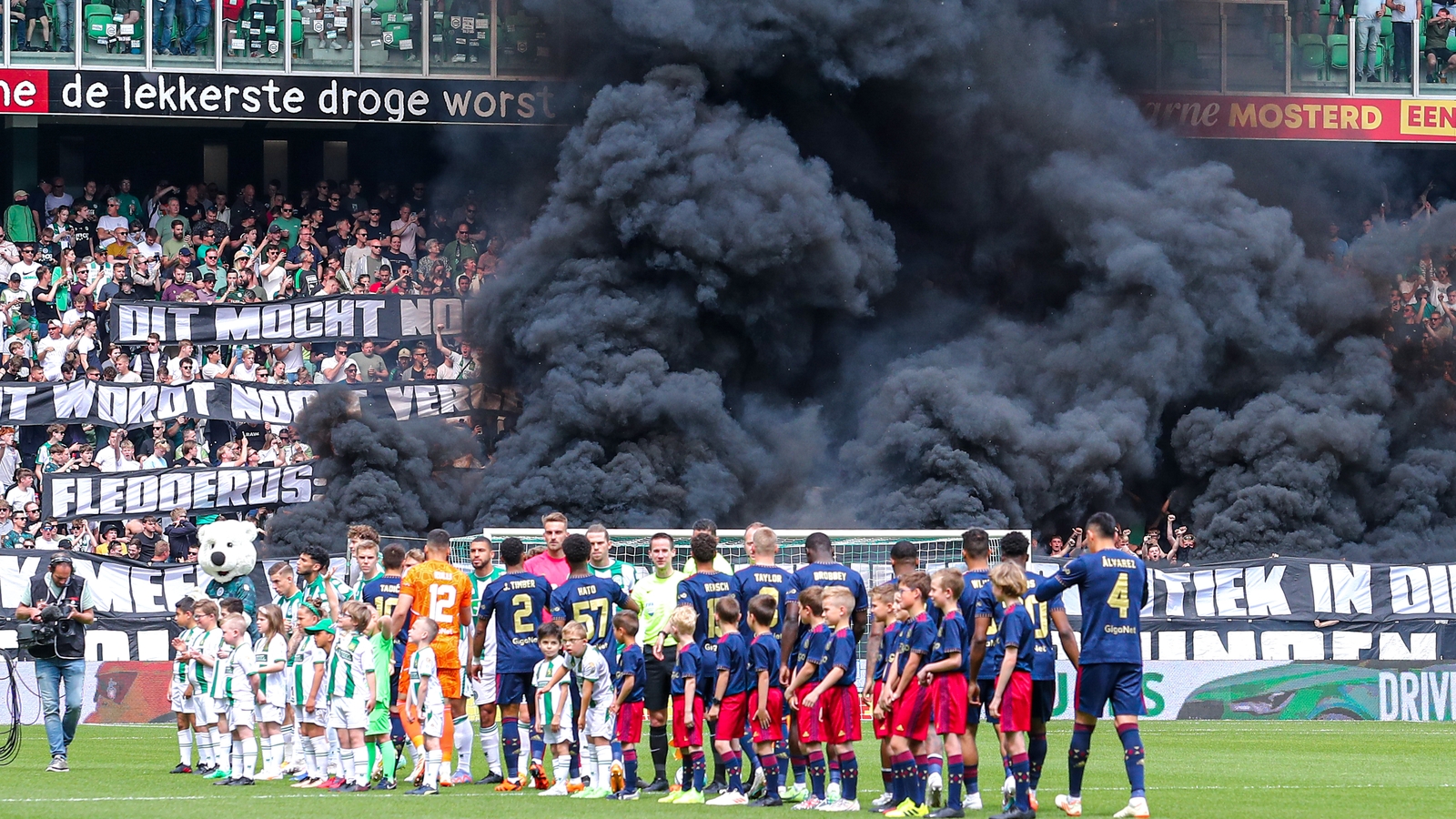 Abandoned Ajax v Feyenoord match set to resume on Wednesday